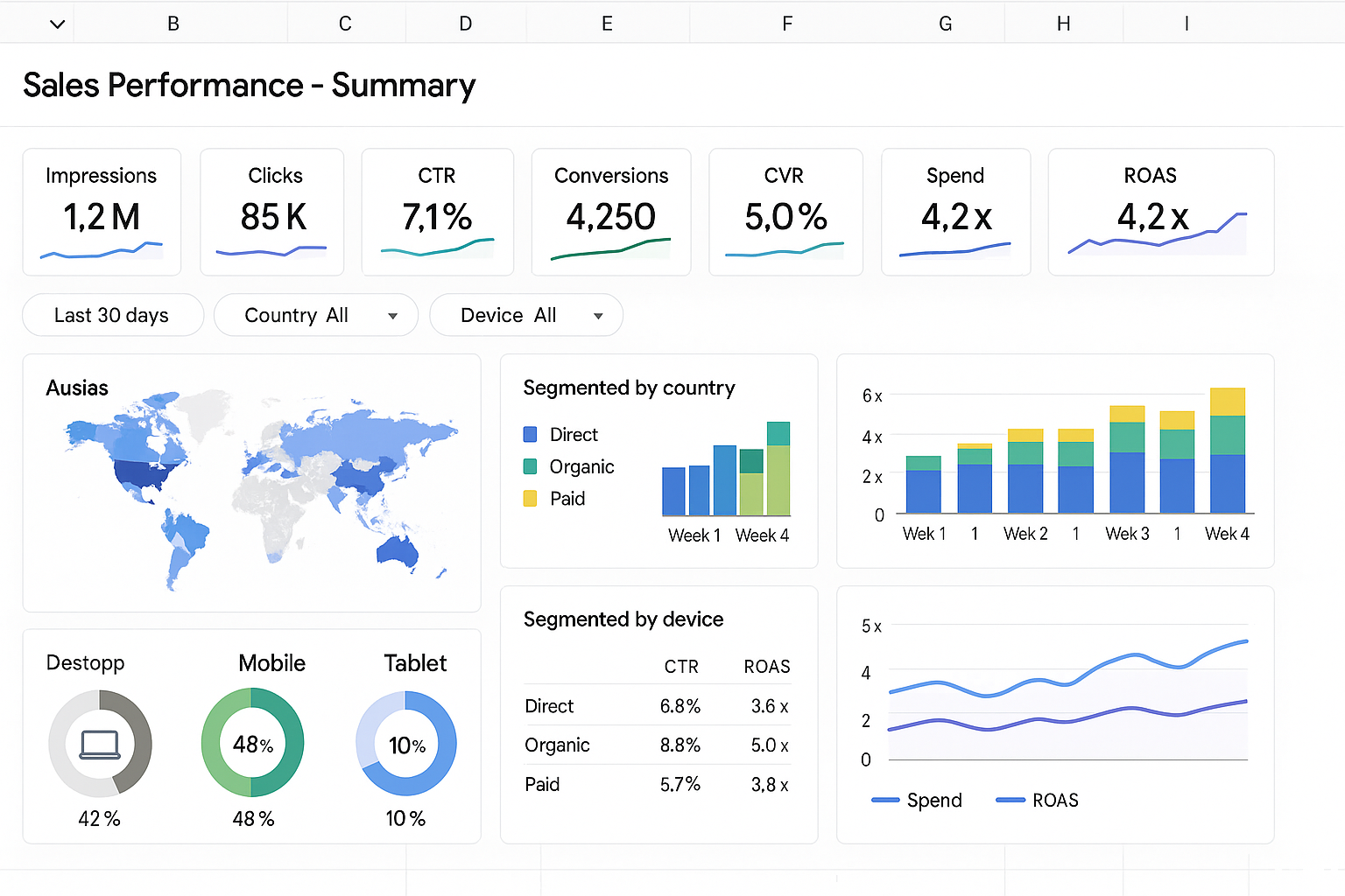 Digital Marketing Dashboard Report - B